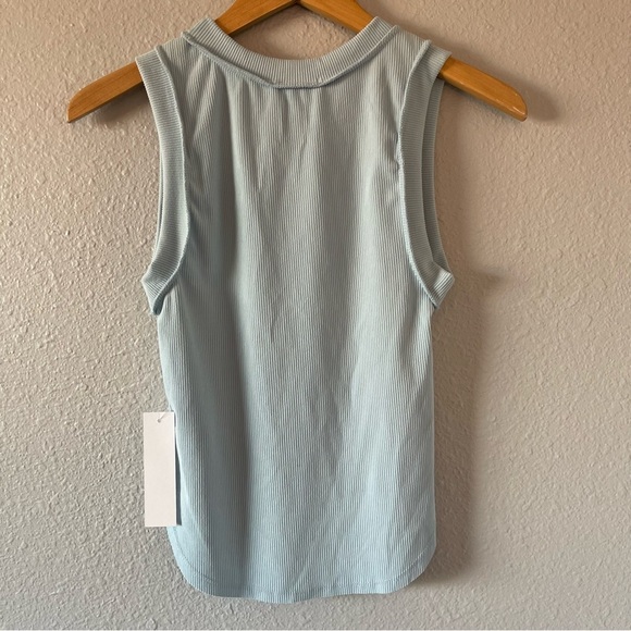 NWT Live in the Moment Baby Blue Ribbed Sleeveless Tank Top Women's Size Small - Picture 5 of 6